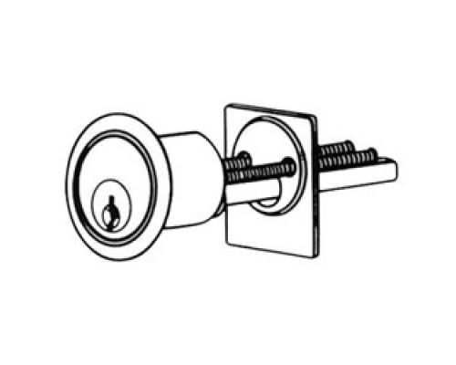 SCHLAGE ALLEGION BRAND  20-022-E 626        Door Lock Cylinder, Conventional, Horizontal Tail Piece, E Keyway, Satin Chrome