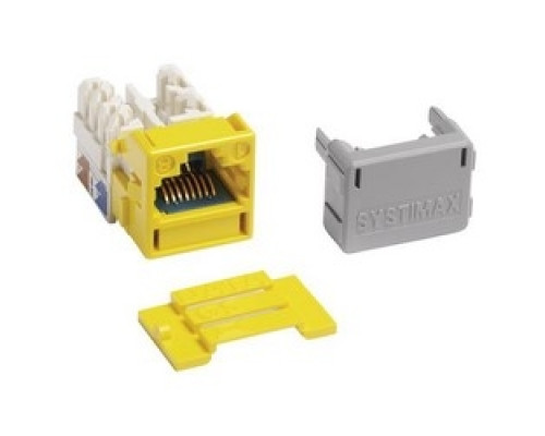 COMMSCOPE SYSTIMAX SOLUTIONS  760092387  MGS600-123              Category 6A Jack, GigaSPEED X10D MGS600 Series Information Outlet, Yellow