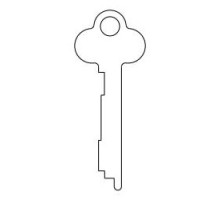 KABA ILCO CORP  1028P NS A52  AD00000783              Safe Deposit Key Blank, 0.3