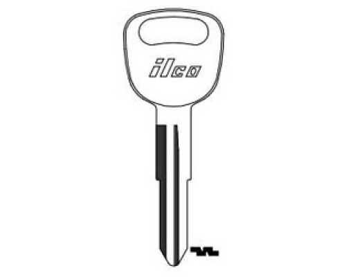 KABA ILCO CORP  KK1 NP A06  AF01584002              Vehicle Key Blank, Brass, Nickel Plated, 6 Price Group, For Kia