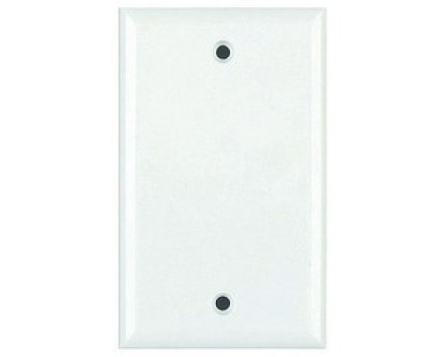 DATACOMM ELECTRONICS  21-0022               Telephone Wall Plate, Blank Mid-Size, White
