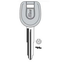 KABA ILCO CORP  MIT14-PT NP  IAX00002962              Vehicle Key Blank, Transponder Key, Brass, Nickel Plated, For Mitsubishi