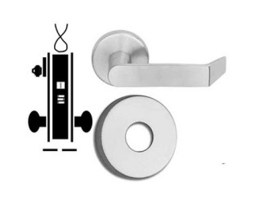 SCHLAGE ALLEGION BRAND  L9092LEU 06B 613 12/24VDC        Door Mortise Lock, Keyed, Electrically Unlocking, 12/24 Volt DC, 2-1/2