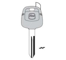 KABA ILCO CORP  NI02-GTS NP A71  AJ00001410              Key Shell, Look-Alike, Brass, Nickel Plated, With GTI Transponder, For Nissan/Infiniti