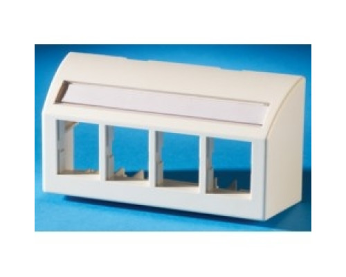 ORTRONICS  40300633               TracJack Furniture Plate, four-port, Fog White