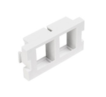 LEVITON  41291-2QW               MOS Insert, 2-Port QuickPort Adapter, 1 U, White