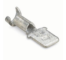 THOMAS & BETTS  A18-250T               Non-insulated Male Tab Grip, Length .87 Inches, Tab Size .250x.032, Wire Range #22-#18 AWG, Copper, Tin Plated