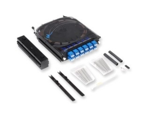 CORNING CCH-CS24-B3-P00RE CCH-CS24-B3-P00RE       CCH Pigtailed Splice Cassette24 F, LC APC Duplex, Single-mode OS2 , Single-fiber 250 um