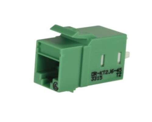 ORTRONICS  KT2J6-45               Category 6 Keystone Jack, Lacing Cap Termination, Green