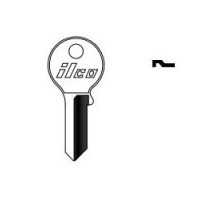 KABA ILCO CORP  VR91BR NP A12  VR2              Cylinder Lock Key Blank, Brass, Nickel Plated, 12 Price Group, For Viro