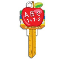 LUCKY LINE PRODUCTS INC  B131S               House Key, Schlage, Teacher, Brass, Enamel Coating, 1 each per Card