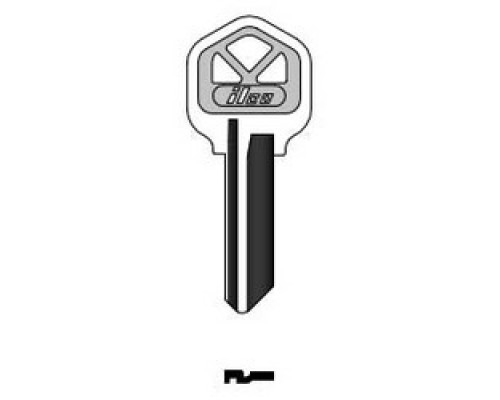 KABA ILCO CORP  KW1-PC-ASSTD NP A09  AK00004310              Cylinder Lock Key Blank, Assorted, Brass, Nickel Plated, 9 Price Group, For Kwikset/Donner