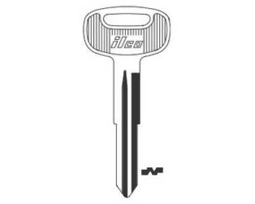 KABA ILCO CORP  HN3 NP A07  X274              Vehicle Key Blank, Brass, Nickel Plated, 7 Price Group, For Hino