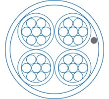 LIBERTY CABLE  L2204-1016-0452               Multi-Conductor Cable, 22 AWG 4 Conductor Solid Non-Shielded Bare Copper Riser CMR/CL3R/FPLR