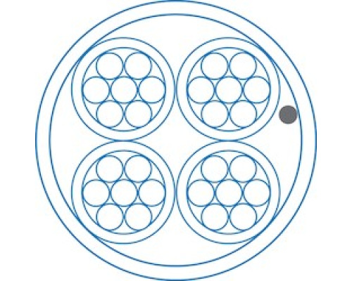 LIBERTY CABLE  L2204-1006-0150               Multi-Conductor Cable, 22 AWG 4 Conductor Stranded Non-Shielded Bare Copper Riser CMR/CL3R/FPLR