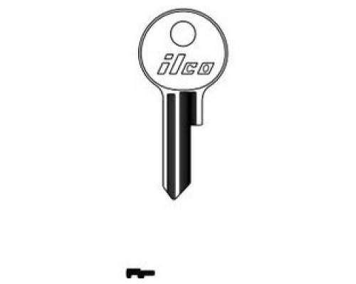 KABA ILCO CORP  AG1 NP A20               Cylinder Lock Key Blank, Brass, Nickel Plated, 20 Price Group, For Age