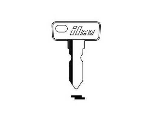 KABA ILCO CORP  CC1 NP A04               Cylinder Lock Key Blank, Brass, Nickel Plated, 4 Price Group, For Club Car