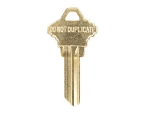 KABA ILCO CORP  100C-NS-DND A35               Key Blank, Look-Alike, 5-Pin, C Keyway, Do Not Duplicate, Natural Nickel Silver, 7 Price Group, For Schlage