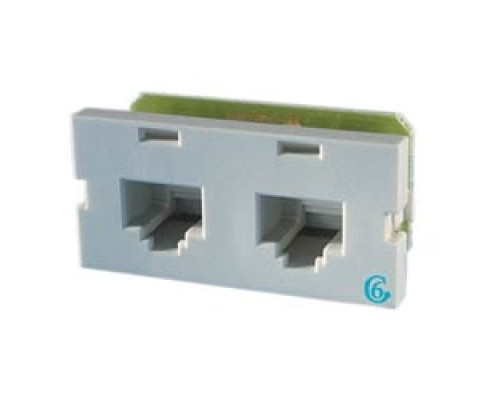 ORTRONICS  S22600-00               Series II, two-port Clarity 6,T568A/B, 180 degree, Black