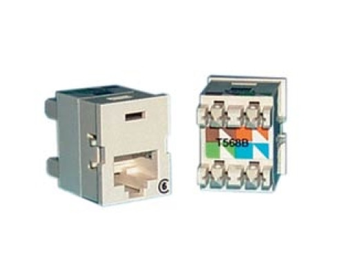 ORTRONICS  TJ600-23               Clarity 6 TracJack, T568A/B, 180 degree, Lt Orange