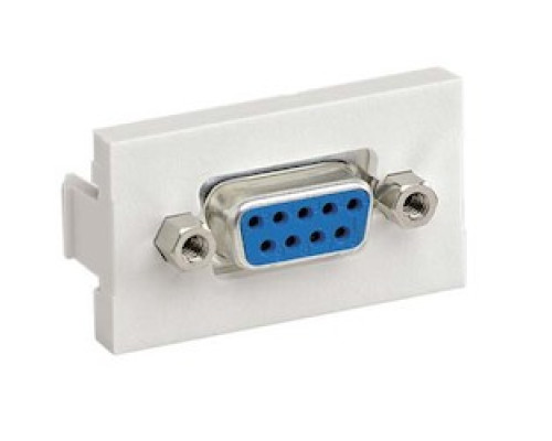 PANDUIT  IAPHD9CWH               INDUSTRIAL, WHITE, 9-PIN, FEMALE/FEMALE D-SUB COUPLER, IN 1/3-SIZE INSERT