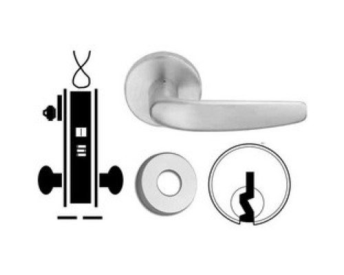 SCHLAGE ALLEGION BRAND  L9092PEU-RX 07A 626 C 12/24VDC        Door Mortise Lock, Keyed, Electrically Unlocking, C Keyway, 12/24 Volt DC, 2-7/8