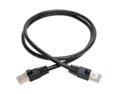 TRIPP LITE N262-003-BK        Cat6a 10G-Certified Snagless Shielded STP Network Patch Cable RJ45 M/M , PoE, Black, 3 ft.