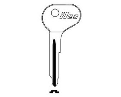 KABA ILCO CORP  BMW1 NP A05  B80NR              Vehicle Key Blank, Brass, Nickel Plated, 5 Price Group, For BMW