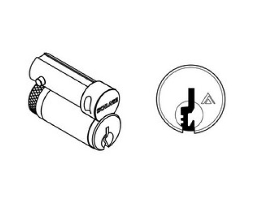 SCHLAGE ALLEGION BRAND  23-030-C124 626        Door Lock Cylinder, Conventional, FSIC, C124 Keyway, Satin Chrome