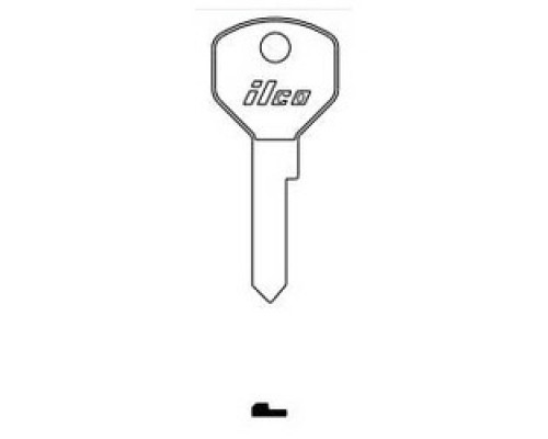 KABA ILCO CORP  1125H NP A04  AL2533500B              Vehicle Key Blank, Brass, Nickel Plated, 4 Price Group, For Ford