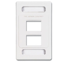 SIEMON COMPANY  MX-FP-S-04-02               Faceplate, Single Gang, 4 Openings, MX, White