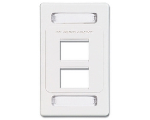 SIEMON COMPANY  MX-FP-S-04-80               Faceplate, Single Gang, 4 Openings, MX, Light Ivory