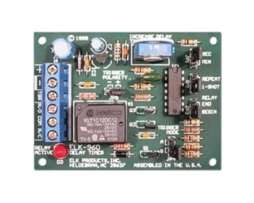 ELK PRODUCTS  ELK960               Delay Timer Relay, 12/24V, 1 Sec. - 60 Min.