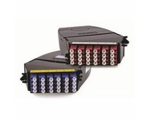 BELDEN FC3R12LDMM        FX Ultra Angled Cassette Right, OM3, 12 Ports, MPO-12 Male , LC Duplex, Type-A, Aqua Adapters