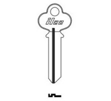 KABA ILCO CORP  1036S NP A13  AA00000722              Cylinder Lock Key Blank, Brass, Nickel Plated, 13 Price Group, For Belleville