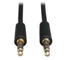 TRIPP LITE P312-001        3.5mm Mini Stereo Audio Cable for Microphones, Speakers and Headphones M/M , 1-ft.