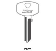 KABA ILCO CORP  999K2 NP A10  AL00000532              Cylinder Lock Key Blank, 6-Pin, Brass, Nickel Plated, 10 Price Group, For Yale