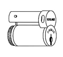 SCHLAGE ALLEGION BRAND  20-740-1374-EP 626 LKB        Door Lock Cylinder, Primus, 1374-EP Keyway, Satin Chrome, With Interchangeable Core, Without Key