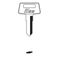 KABA ILCO CORP  X255 NP A07               Vehicle Key Blank, Brass, Nickel Plated, 7 Price Group, For Kawasaki