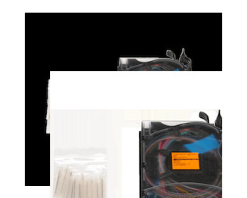 CORNING  EDGE-CS12-AE-P00RJ               EDGE Splice Cassette12 F, LC duplex, Single-mode UPC, Ribbon, Straight Through