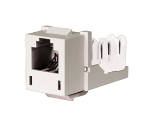 HUBBELL PREMISE WIRING  HXJUOW               Jack, Hxj, 6Pos, USOC, Office White