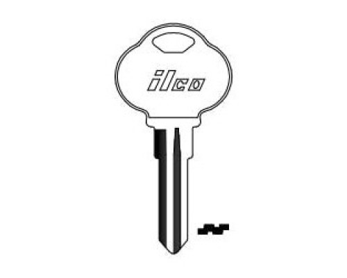 KABA ILCO CORP  1591N NP A04  AL00000072              Vehicle Key Blank, Brass, Nickel Plated, 4 Price Group, For The Club