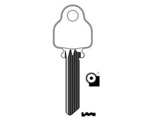 KABA ILCO CORP  A1517 NS A31  IAR01288003              Cylinder Lock Key Blank, Look-Alike, 6-Pin, Natural Nickel Silver, 6 Price Group, For Medeco
