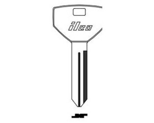 KABA ILCO CORP  Y154-NP NP A36  IAE00002222              Vehicle Key Blank, Brass, Nickel Plated, 34 Price Group, For Chrysler