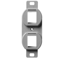 HUBBELL PREMISE WIRING  BR106G               Plate, Frame, Dup, 2 P, Gray
