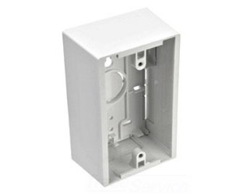 LEVITON  42777-1WA               Surface Mount Backbox, Single Gang, White, 1.89