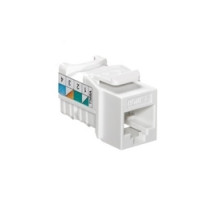 LEVITON  61HOM-RW6               HOME 6 Snap-In Jack, T568A Wiring, White