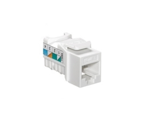 LEVITON  61HOM-RW6               HOME 6 Snap-In Jack, T568A Wiring, White
