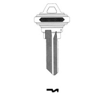 KABA ILCO CORP  100-C NP A01  IAR43252002              Key Blank, Look-Alike, 5-Pin, C Keyway, Brass, Nickel Plated, 1 Price Group, For Schlage