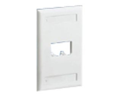 PANDUIT  CFPL2WHY               Mini-Com Single Gang Faceplate 2 Port White
